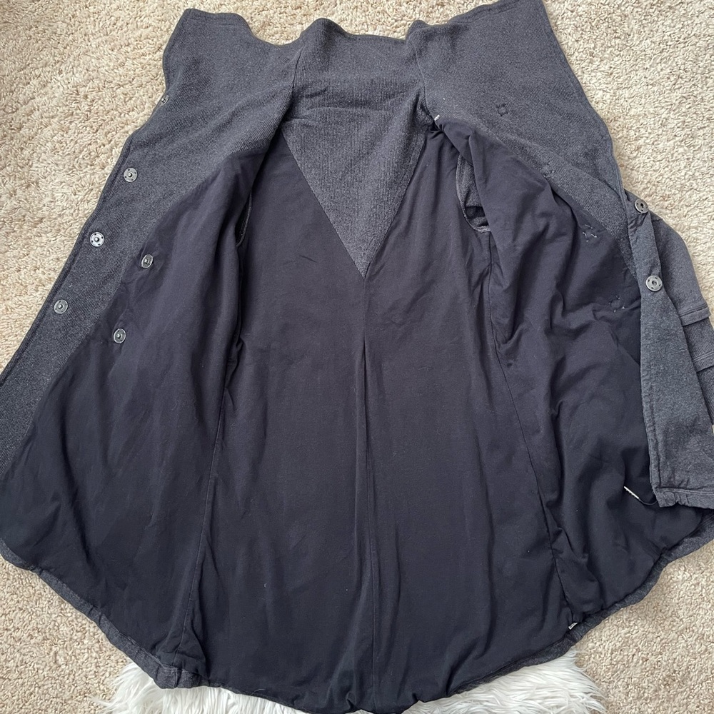 {Lululemon} Gratitude Wrap Jacket in Heathered Black - Women's 6 - Picture 12 of 13
